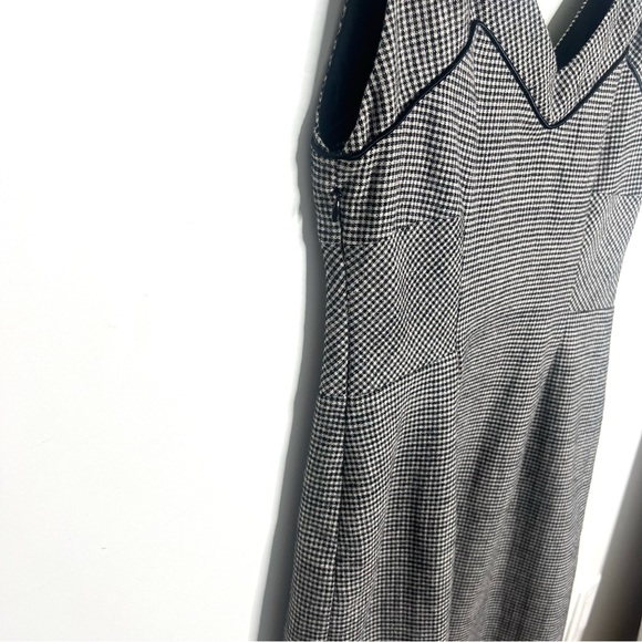 Diane Von Furstenberg Raisa Sheath Wool Dress White Black Size 10 - Picture 8 of 12
